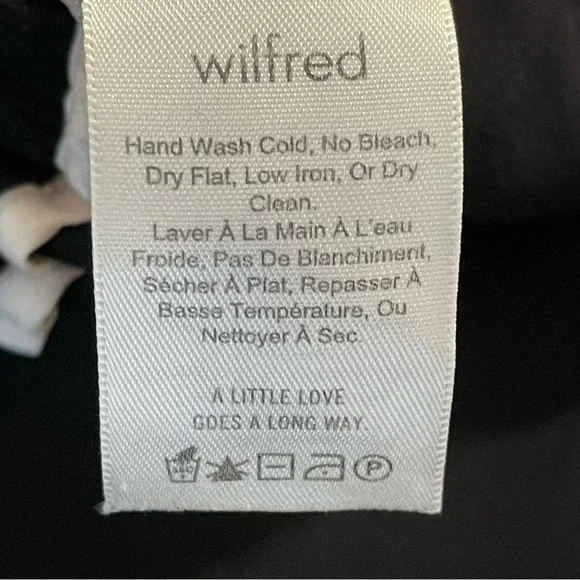 Aritzia Wilfred Faun Pant Long Black Size XS - Picture 10 of 10